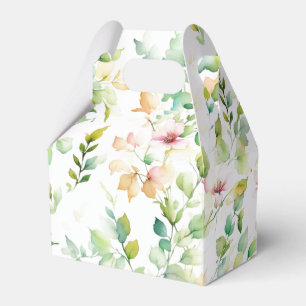 Elegante botanische Wildblumen Geschenkschachtel
