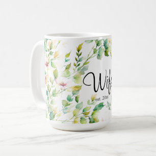 Elegante botanische Wildblumen Kaffeetasse