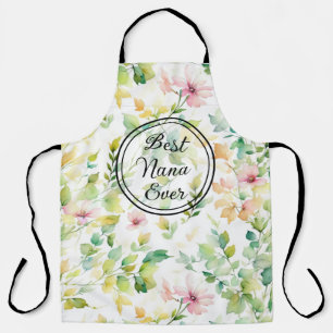 Elegante botanische Wildblumen Schürze