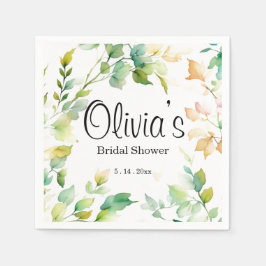 Elegante botanische Wildblumen Serviette