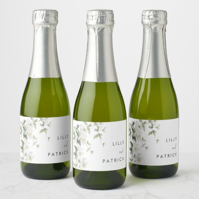 Elegante botanische Wildblumenhochzeit (Flaschen)