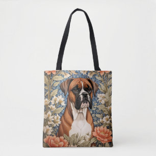 Elegante Boxer-Hund William Morris inspiriert