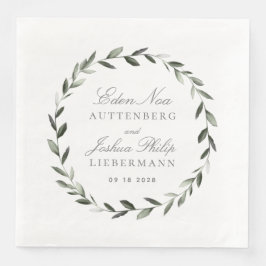 Elegante Brauchtumsfeier Serviette