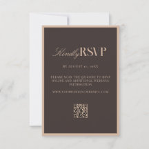 Elegante braune Hochzeit