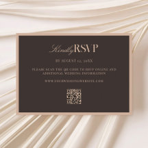 Elegante braune Hochzeit