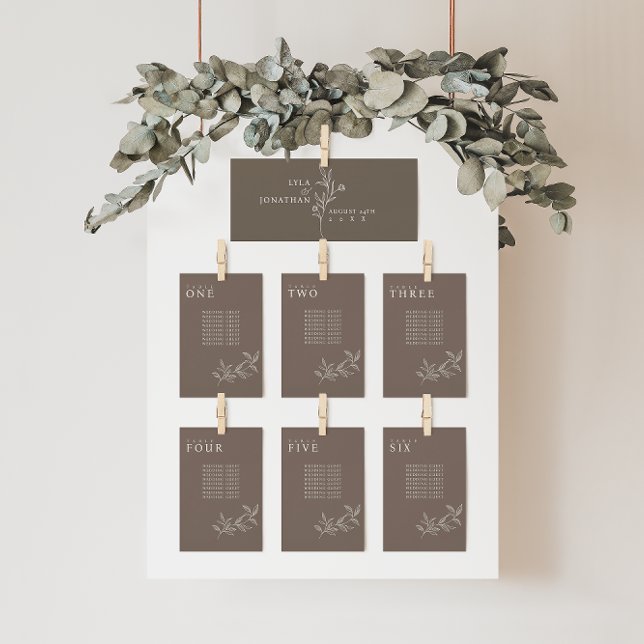 Elegante, braune Hochzeitssattelkarten Einladung (Von Creator hochgeladen)