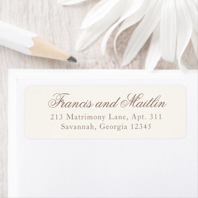 Elegante braune romantische Hochzeit (Insitu)