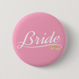 Elegante Braut Hochzeit Kalligrafie Anstecknadel