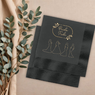 Elegante Braut Tribe Servietten Mit Folie