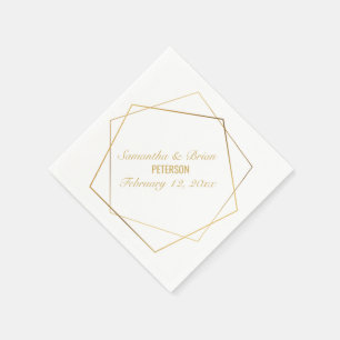 Elegante Braut und Bräutigam, Hochzeitslippe Serviette