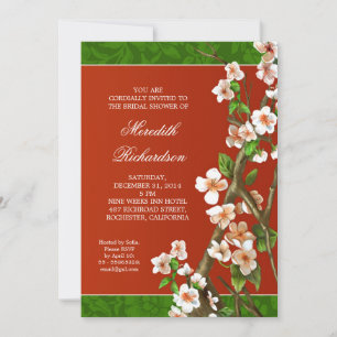 elegante Brautdusche Einladung