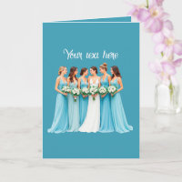 Elegante Brautjungfer anpassbare Hochzeit