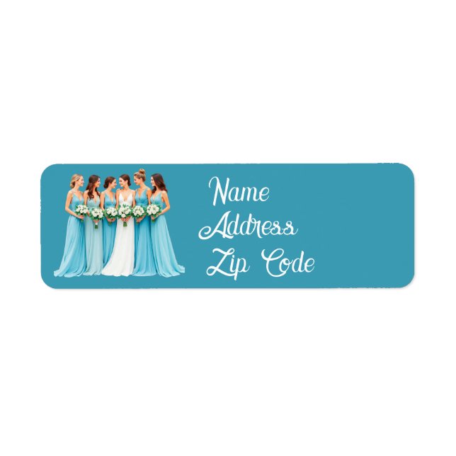 Elegante Brautjungfer Hochzeit anpassbar  (Vorne)