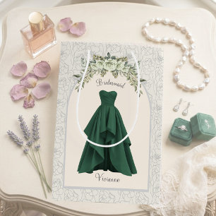 Elegante Brautjungfern-Einladungsgeschenktasche in Mittlere Geschenktüte