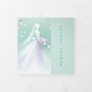 Elegante Brautparty Trifold Card" Dreifach Gefaltete Ankündigung