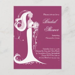 Elegante Bride Brautparty Party Einladung 3