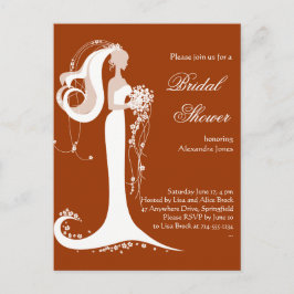 Elegante Bride Brautparty Party Einladung 5