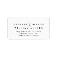 Elegante Bride & Groom Wedding RSVP Rücksendeadres