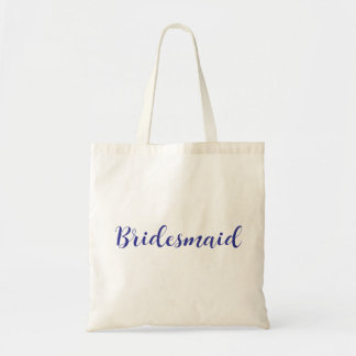 Elegante Bridesmaid Tote Bag mit kursivem Skript Tragetasche