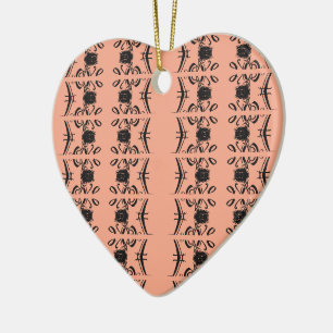 Elegante Briefe der Liebe: Eine Veränderung der Ro Keramik Ornament
