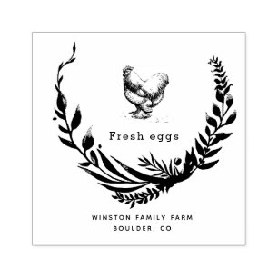 Elegante Briefmarke der Eierkarton-Flora Gummistempel