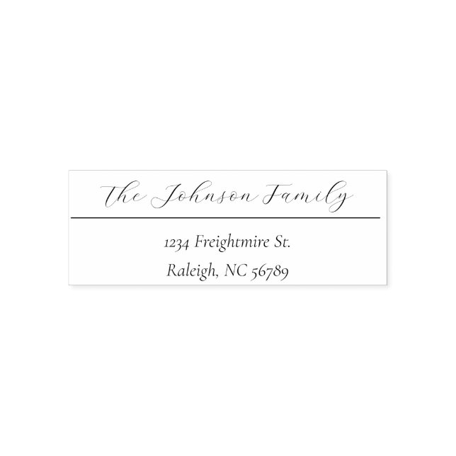 elegante Briefmarke Permastempel (Design)