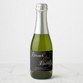 Elegante Brunch Bubbly Brautparty Gold Confetti