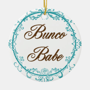 Elegante Bunco Babyverzierung Keramikornament