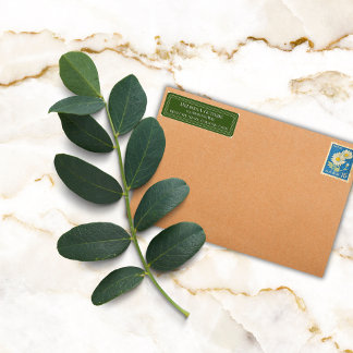 Elegante bunte Umrandung personalisiert Olivgrün