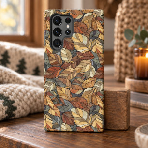 Elegante Buntglas-Herbstblätter - Rustikaler Herbs Samsung Galaxy Hülle