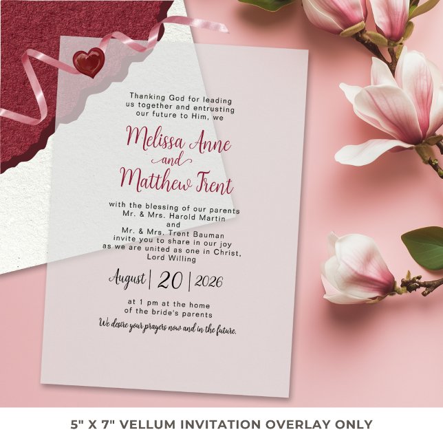 Elegante Burgunder-Schrift Hochzeit (Von Creator hochgeladen)
