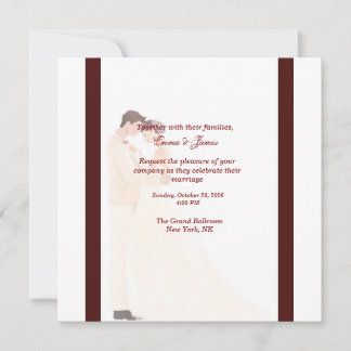 Elegante burgunderrote Hochzeitseinladung  Dankeskarte