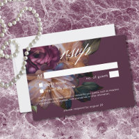 Elegante burgunderrote klassische moody florale Ho