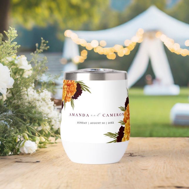 Elegante burgunderrote "MARIGOLD" Hochzeit (Hochzeit (gedreht))