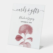 Elegante Burgundy Hydrangea Hochzeitskarten & Gesc