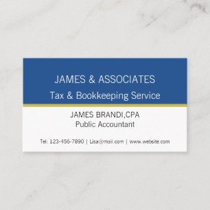 Elegante Business Card mit zwei Tonarten Visitenkarte