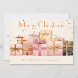 Elegante Business Corporate Weihnachtskarte Feiertagskarte