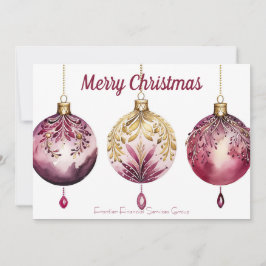 Elegante Business Corporate Weihnachtskarte Feiertagskarte