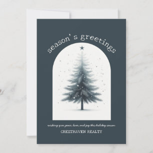 Elegante Business Corporate Weihnachtskarte Feiertagskarte