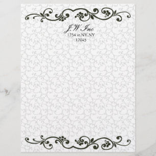 elegante Business Letterheads orange Briefbogen