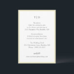 Elegante Butter Yellow Monogram Moderne Hochzeit Begleitkarte<br><div class="desc">Moderne Hochzeitskartentafeln,  die ein gepflegtes Design mit Serif- und Script-Schriftart bieten.</div>