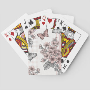 Elegante Butterfly Blossom (1) Spielkarten