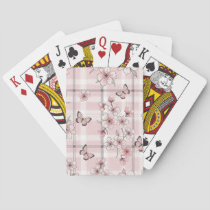 Elegante Butterfly Blossom (2) Spielkarten