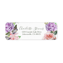 Elegante Butterfly Floral Watercolor Hochzeit