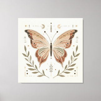 Elegante Butterfly Leinwand Kunst, Dichtung und Mu