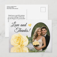 Elegante Buttergelbe Rosen-Hochzeitsliebe und Dank