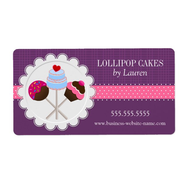 Elegante Cake Pops in Lila (Vorne)