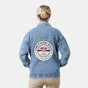 Elegante Cake Pops Kurven Text Werbung Jeansjacke