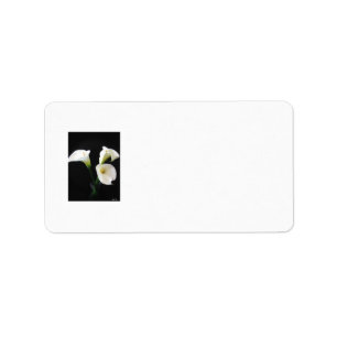 Elegante Calla-Lilien-Blumen 12 Adressaufkleber