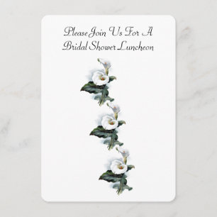 Elegante Calla-Lilien-Blumen-Bridal-Shower-Luncheo Einladung
